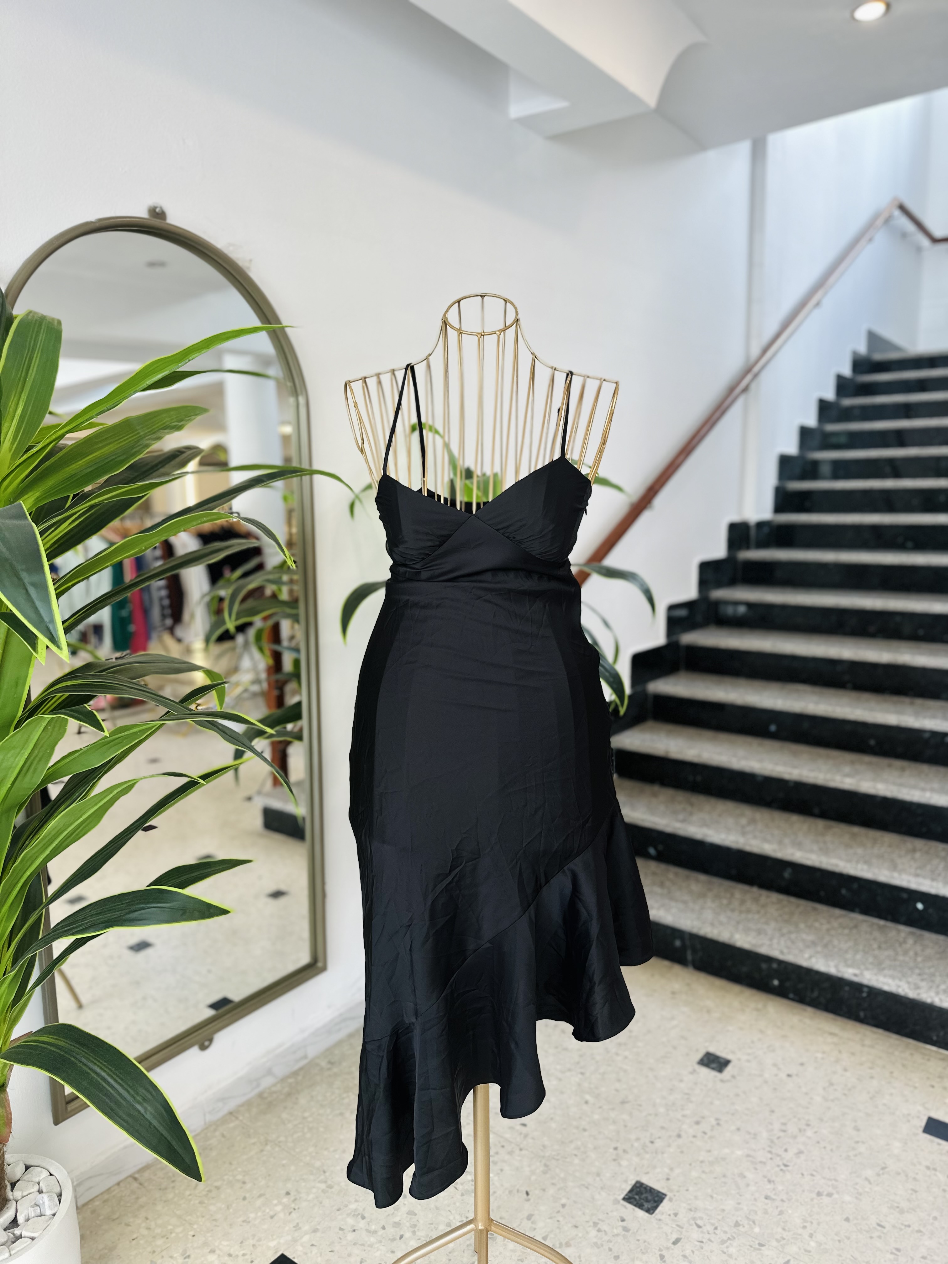 Silk black dress