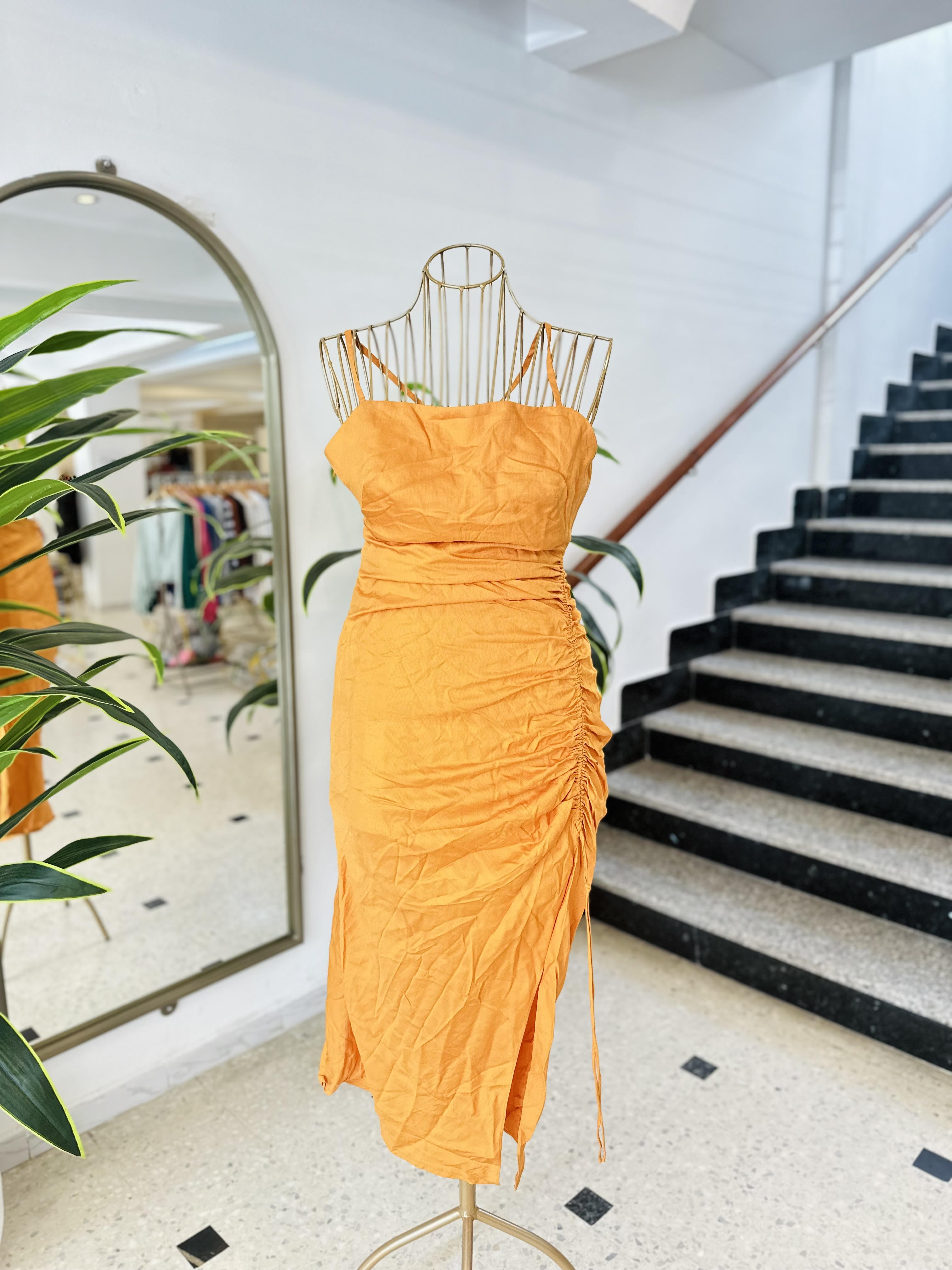 Zara orange dress